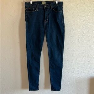 Women’s Hudson Nico Midrise Super Skinny Blue Denim Jeans size 30